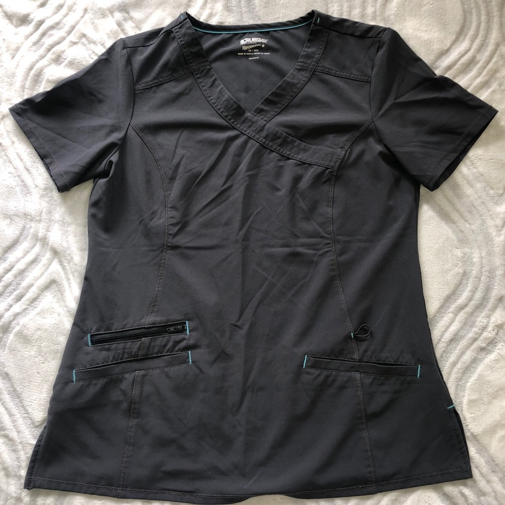 Charcoal “Scrub Star” Scrub Set.